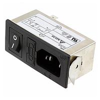 Delta Electronics, Inc. 06AE2 Modules Power Entry Module EMI Filter, 115/250VAC, 6A, Snap-In, N/A-Lug, SIP Switch
