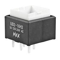 NKK Switches UB216SKW036CF Pushbutton Switches ON-ON PC RED/GREEN LED BODY ONLY 5A