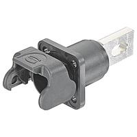 HARTING 09930011303 Housings Han S 120 Bulkhead Mount Housing black M18 w/ male contact busbar