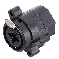 Amphenol Audio ACJC10V BULK Receptacles 1/4" XLR Dual Chassis Mount C Type Stereo Vertical PCB Latching Switching XLR