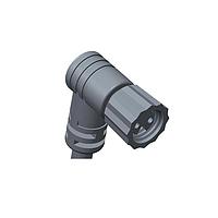 Amphenol LTW 8AP-03AFFM-SR7A04 Sensor Cables / Actuator Cables Guided M8 Circular Metric Connector, Plastic, 3A, 03 pins, Female Connector, Female Contact, Right Angle, Screw Thread, Overmolded, Length 4000mm, IP67 Mated