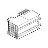Amphenol FCI 89093-212LF Receptacles Metral Board Connectors, Backplane Connectors, 5 Row Signal Receptacle, Right Angle, Press-Fit.
