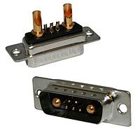 NorComp 680M13W3103L211 Mixed Contact D-Sub Connectors Power Combo D Solder Cup 13W3/M/20A/SC