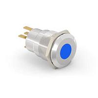 Alcoswitch - TE Connectivity 1-2213765-8 Pushbutton Switches AV19 SPM 0.4VA SPOT LED BLUE 12V