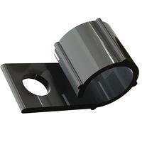 Essentra Components WHC-1000-01BK Clip Clip,Screw Mnt,Black,1 in Hold