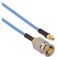 Amphenol SV Microwave FQSMP-047-FSSMPS-060 RF Cable Assemblies SMP F QB to SMPS Straight F 6"Cable
