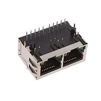 Adam Tech MTJG-2-88TX1-FSD-PG-LH-NRSP-M47C Modular GANGED 2 POSITION MODULAR JACK,