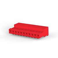 AMP Connectors - TE Connectivity 4-641237-1 Receptacle Assembly 11P MTA100 CONN ASSY RED 30AU