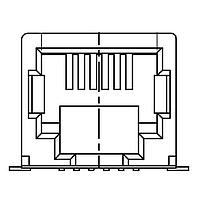 Adam Tech MTJ-66WBX1 Modular MODULAR JACK 6P6C