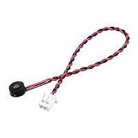 Same Sky (formerly CUI Devices) CMEJ-4622-25-L082 Microphones microphone, 4.6 mm, electret condenser, omnidirectional, 82mm Lead wire , 3 Vdc, 25 dB sensitivity