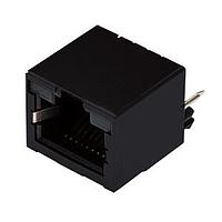 Same Sky (formerly CUI Devices) CRJ059-L1-TH Modular RJ jack, 1 port, 8P8C, 6u, shielded, mounting flange, Y/G LED, vertical