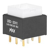 NKK Switches UB225SKG035D Pushbutton Switches LOW PROFILE PSHBTTN ILLMNTD/PC AND SLDR