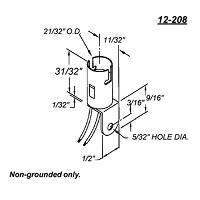 VCC 12-208 Lamp Holders LPH S-8 Candelabra Bayonet INC 125V NGRD