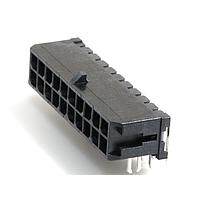 Molex 43045-2023 Shrouded Microfit 3.0 RA PTH clip 30Au DR 20Ckt
