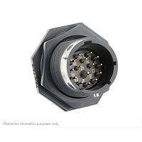 Eaton Souriau-Sunbank UTGX714E15P Receptacles Jam nut receptacle, without backshell, with 15 male solder contacts, IP68/69K in unmated conditions