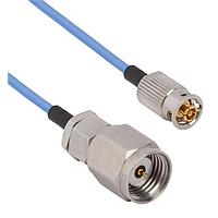 Amphenol SV Microwave FQSMPM-047-MS185-060 RF Cable Assemblies SMPM F QB to 1.85mm STR M 6"Cable
