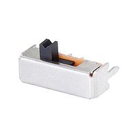 Same Sky (formerly CUI Devices) SLW-1277545-2A-RA-S-D Slide Switch 12.7 x 7.5 x 4.5 mm, 2 mm Raised Slide Actuator, Right Angle, Through Hole