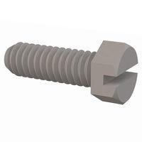 Essentra Components 012520X075 Hex Slotted Hex Slotted Screw, 1/4-20 Thread, 3/4 Lg