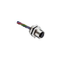 Amphenol LTW M12A-04PFFC-SH8CA0 Sensor Cables / Actuator Cables M12 Circular Metric Connector, A Code, Metal, 4A, 04 pins, Female Connector, Female Contact, Hexagonal, Screw Thread, Crimp, Receptacle With Cable/Wire, Length 1000mm, IP68 / IP69K
