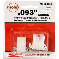 Molex 76650-0055 Kits .093 Connector Kit Pnl Mnt Plug Recp 9P