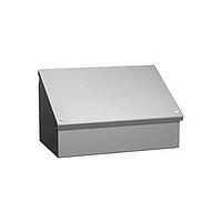 Hammond Manufacturing 1488HH9 Sloped N12 Consolet - 12 x 12 x 9.15 " - Steel/Gray