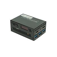 HackerGadgets Pi-Cast-PRE-03 Embedded Box Computers A Pi-Cast KVM with three USB 3.0 type-A ports and an M.2 B-Key interface for an LTE/5G mobile-data card.