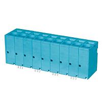 Same Sky (formerly CUI Devices) TBL008V-1000-09BE Fixed Terminal Blocks Terminal block, screwless, 10.0, Vertical, 9, Blue
