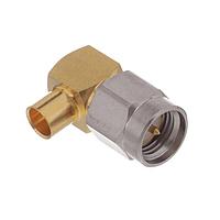 Radiall R125154002 Connectors SMA / RIGHT ANGLE PLUG SOLDER TYPE CABLE .141