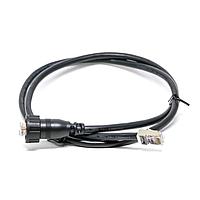 Amphenol LTW RCP5SM-SPG06M-SL7B01 Cat 5e RJ, Middle Size, Plastic, 1.5A, Cat 5e, Straight-to-Straight, Screw Thread, Overmolded Double Ended, Length 1000mm, IP67