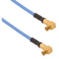 Amphenol SV Microwave 7032-6356 RF Cable Assemblies SMPM F R/A to SMPM F Cbl Assy for .047Cbl