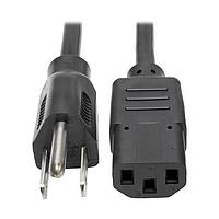 Tripp Lite P006-004 AC Power Cord 18AWG SJT 10A 125V 5-15P TO C13 4'
