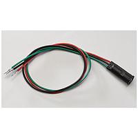 BIVAR PM5R3-BCW1.0CC LED Panel Mount Indicators Recess 3Lead Red/Grn Wh Diff 1" Wire&Con