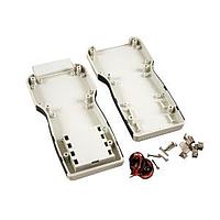 Hammond Manufacturing 1553TGYBAT Battery Door Enclosure FR ABS/4AA Batt.Door 8.27x3.94x1.26" Grey