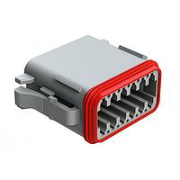 Amphenol SINE Systems AT06-12SX1 Connectors 12-Way Plug, Female Connector, X1 Position Key