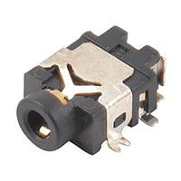 Same Sky (formerly CUI Devices) SJ1-42535TS-SMT-TR Phone Connectors audio jack, 2.5 mm, rt, 4 conductor, SMT, 1 switch, T&R package