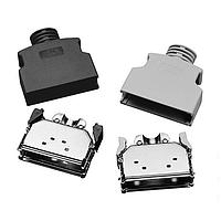 3M Electronic Solutions Division 10350-3210-000 EMI/RFI Shielded Backshell 50P JUNCTION SHELL IDC WIREMOUNT SHIELD