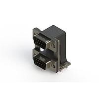 EDAC 661-009-664-03A Dual Port D-Sub Connectors Right-angle Dual Port D-Sub Connector