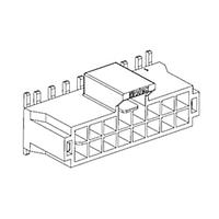 Molex 105429-2104 Shrouded NANO-FIT HDR SMT VT DLR 4CKT TIN WHT