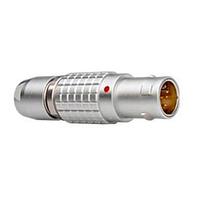 LEMO FGG.1B.512.CTAD42 Connectors STRAIGHT PLUG, MALE SOLDER, 30-26AWG, BRASS, IP50