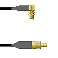 Amphenol Custom Cable Q-2R03P0008072i RF Cable Assemblies SMA-RJB/SMB-SJ RG58 72I