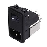 Schaffner FN380-2-21 Inlets 2A SNAP IN-1FUSE POWER ENTRY MODULES