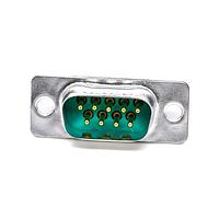 Cinch DEM9PTI D-Sub Connectors - Standard Density DSUB 9M PCB RA GF TIN