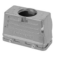 Amphenol Tuchel C14611R0166008F Heavy Duty Power Connectors Front mounting male metal receptacle with O-ring seal and ring nut mount (hex nut available upon request). Complete EMI shielding in the fully mated and locked position (EMI security). Contacts included.