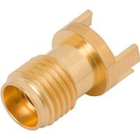 Amphenol SV Microwave 1521-60051 PCB Connectors 2.92mm F Edge Launch .062" PCB Thickness