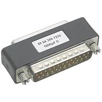 HARTING 09641007220 D-Sub Adapters & Gender Changers M/F DSUB FILTER 9PIN 470PF