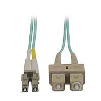 Tripp Lite N816-03M Fiber Optic Cable Assemblies 10Gb DUPLEX-AQUA 50/125 OM3 LC/SC 10'