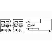 AMP Connectors - TE Connectivity 3-644371-4 Receptacle Housing 04P MTA156 QUAD ASSY NO/TBS LF