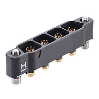 Harwin KA1-MV10405M2 Connectors 4P M SIL VRT Thr brd CNCTR W/RVRS FIX