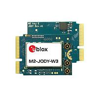 u-blox M2-JODY-W377-00C Wi-Fi 6 and Bluetooth 5.3 Module M.2 card with JODY-W377, in tray