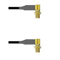 Amphenol Custom Cable Q-2R02R0008144i RF Cable Assemblies SMA-RJB/SMA-RJB RG58 144I